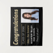 Grad Glückwunsch! Wandteppiche für benutzerdefinie (Vorderseite)