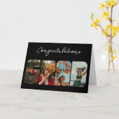 GRAD Glückwünsche Prüfung Karte Foto Collage (Gelbe Blume)