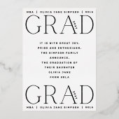 GRAD | Gold Foil Leaf Modernes Foto Ankündigung (Rückseite)