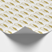 Grad-Gold-Graduierungspanne Geschenkpapier (Ecke)