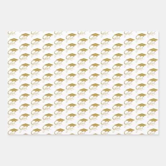 Grad-Gold-Graduierungspanne Geschenkpapier Set (Vorderseite)