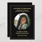 Grad Graduate Photo Graduation Card (Vorne/Hinten)