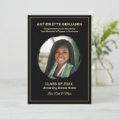 Grad Graduate Photo Graduation Card (Stehend Vorderseite)