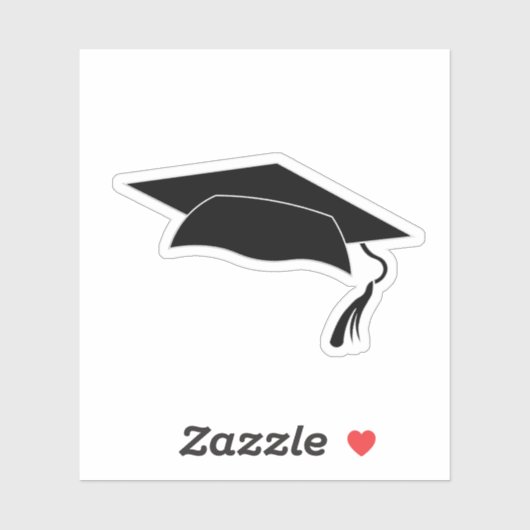 Grad Graduation Cap Klasse 2022 Aufkleber (Blatt)