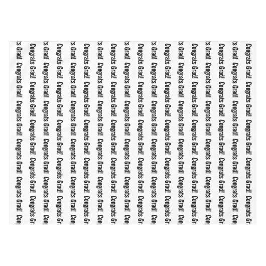 Grad-Graduierungspartei für moderne Glückwunsch Tischdecke (Vorderseite (Horizontal))