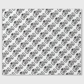Grad-Graduierungsstufe Geschenkpapier (Flach)