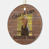 Grad Graffiti-Foto auf Bricks Personalizable Keramik Ornament (Links)