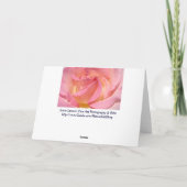 GRAD Gratulation Grußkarten Rosa Rose Karte (Rückseite)