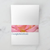 GRAD Gratulation Grußkarten Rosa Rose Karte (Innenseite)