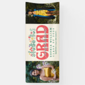GRAD-GRATULATIONS-ABSCHLUSS BANNER (Vertikal)