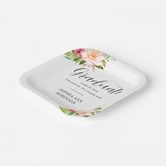 Grad-Gruppe 2024 Pappteller (Gewinkelt)