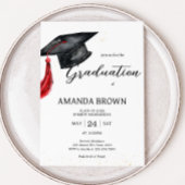 Grad Hat Moderne Graduationspartei Einladung