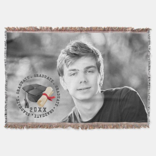 Grad Hat und Grad Foto Blanket Decke (Vorderseite)