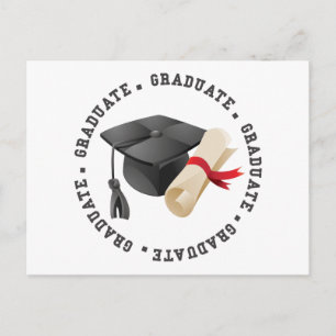 Grad Hat und Grad Postkarte
