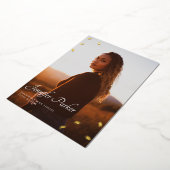 Grad Hats Abschluss-Ankündigungsfolie Folieneinladung (Gedreht)