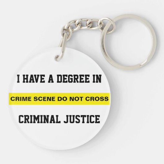 Grad in der Strafjustiz Schlüsselanhänger (Rückseite)