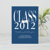 Grad Invite/Ankündigung:Marine Einladung (Stehend Vorderseite)