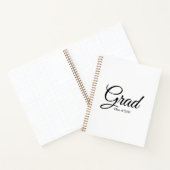 Grad-Klasse des Schwarz-weißen benutzerdefinierten Notizblock (Innenseite)