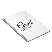 Grad-Klasse des Schwarz-weißen benutzerdefinierten Notizblock (Rechte Seite)