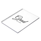 Grad-Klasse des Schwarz-weißen benutzerdefinierten Notizblock (Linke Seite)