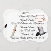 Grad-Klasse Extravagant Doves Peace Personalize Na Einladung (Vorne/Hinten)