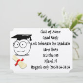 Grad-Klasse Extravagant Personalize Name Destiny P Einladung (Stehend Vorderseite)