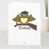 Grad-Klasse Extravagant Personalize Name Floral Da Karte (Rückseite)