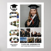 Grad Klasse Senior Abschluss Day DIY FotoCollage Poster (Vorne)