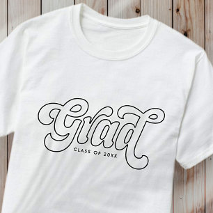 Grad-Klasse von 20XX Retro Vintag Simple T-Shirt