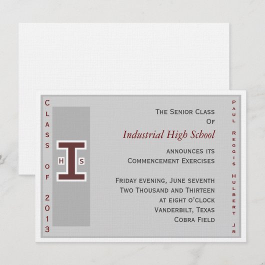 Grad laden einladung (Vorne/Hinten)