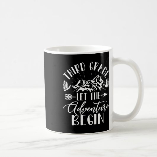 Grad Lass des Abenteuers Beginnen Sie den ersten T Kaffeetasse (Rechts)