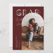 GRAD Maroon Arch Mystical Abschluss Ankündigung (Vorderseite)