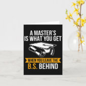 Grad Mba Masters Degree Abschluss Karte (Gelbe Blume)