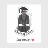 Grad Meerkat Abschluss Aufkleber (Blatt)