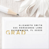 Grad Minimalistisch Modern Gold Abschluss (Insitu)