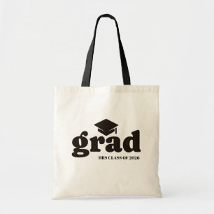Grad Minimalistische Typografie – Abschlussmütze Tragetasche