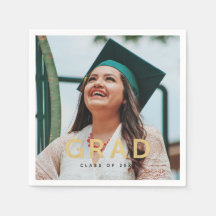 Grad Modern Gold Personalisiert Foto Abschluss