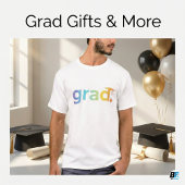 Grad Moderner Abschluss Personalisiert T-Shirt