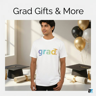 Grad Moderner Abschluss Personalisiert T-Shirt
