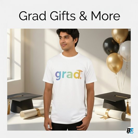Grad Moderner Abschluss Personalisiert T-Shirt