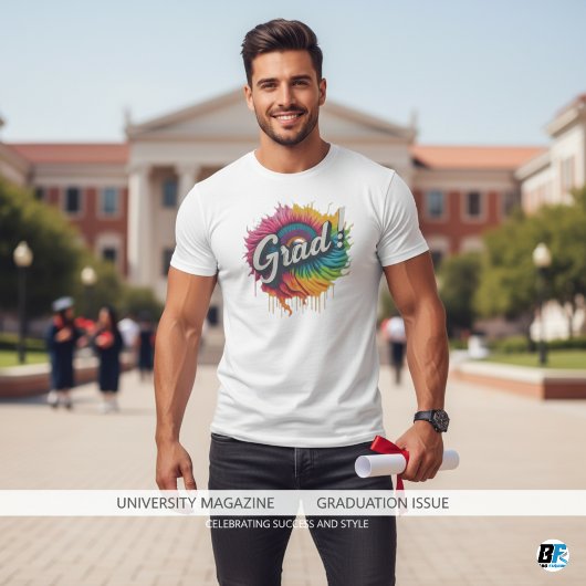 Grad Moderner Abschluss Personalisiert T-Shirt