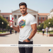 Grad Moderner Abschluss Personalisiert T-Shirt