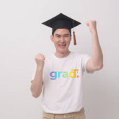 Grad Moderner Abschluss Personalisiert T-Shirt