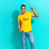 Grad Moderner Abschluss Personalisiert T-Shirt