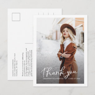 Grad Multi Foto Moderner Abschluss Vielen Dank Postkarte