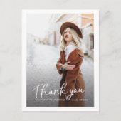 Grad Multi Foto Moderner Abschluss Vielen Dank Postkarte (Vorderseite)