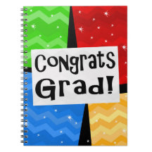 Grad Multicolor Graduation Party Guest Book Memory