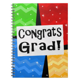 Grad Multicolor Graduation Party Guest Book Memory Notizblock