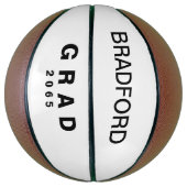 Grad Name Datum Abschluss Geschenk Basketball (Vertikal)