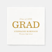 Grad-Name-Klasse des Abschlusses Serviette (Vorderseite)